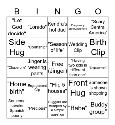 Counting On Bingo Card