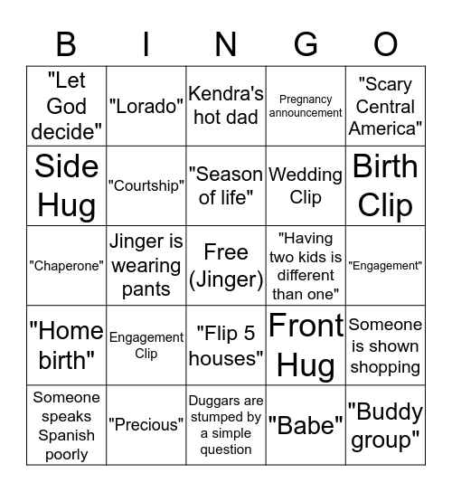 Counting On Bingo Card