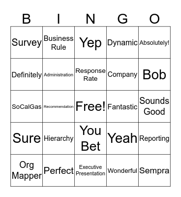 Mandie Bingo Card