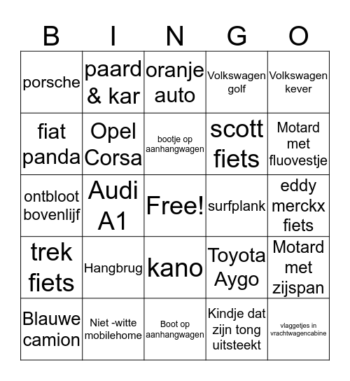 Autobingo Card