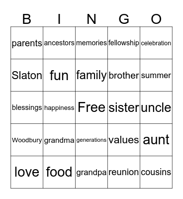 Bingo Card