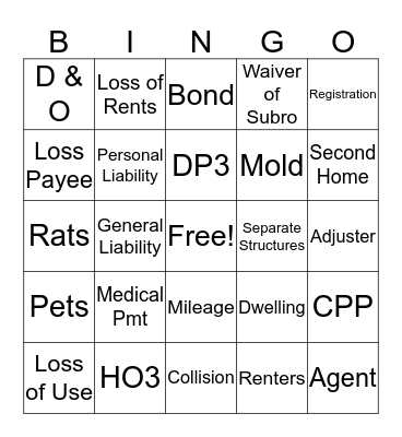ARE YOU IN GOOD HANDS? Bingo Card