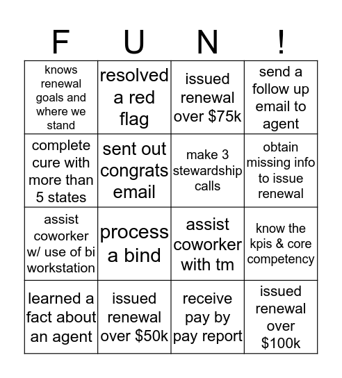 BINGO Card