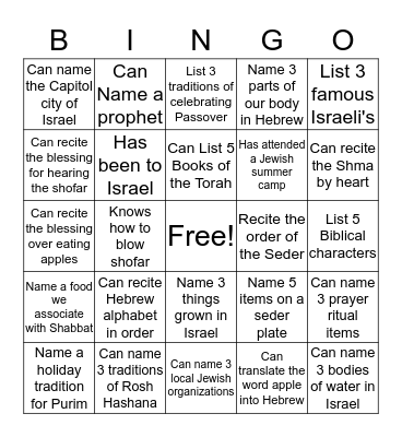 Find Someone Who... Bingo Card