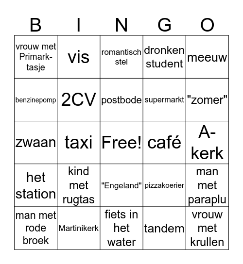 Marloes' vrijgezellenfeest Bingo Card