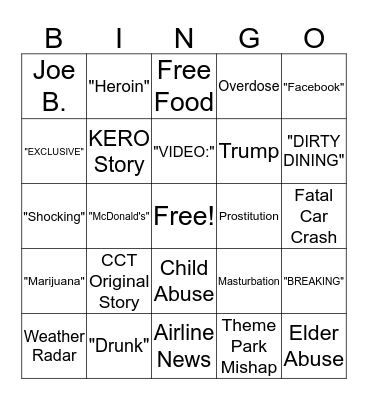 BIG BOARD BINGO! Bingo Card