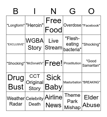 BIG BOARD BINGO! Bingo Card