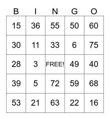 Summit Place Bingo Card