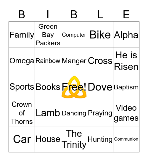 Bible Bingo Card