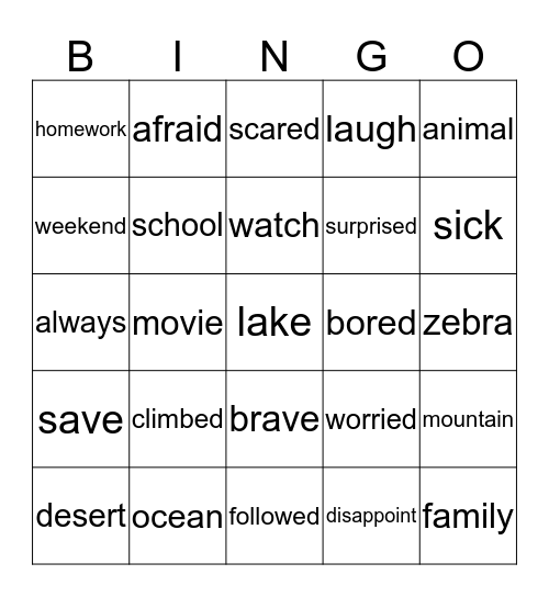 Advanced Scholars 3D Bingo Card