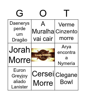 7ª Temporada Bingo Card