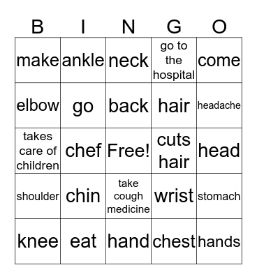 Review for Final Exam  Bingo Card