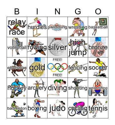 O L Y M P I C S ! ! ! Bingo Card