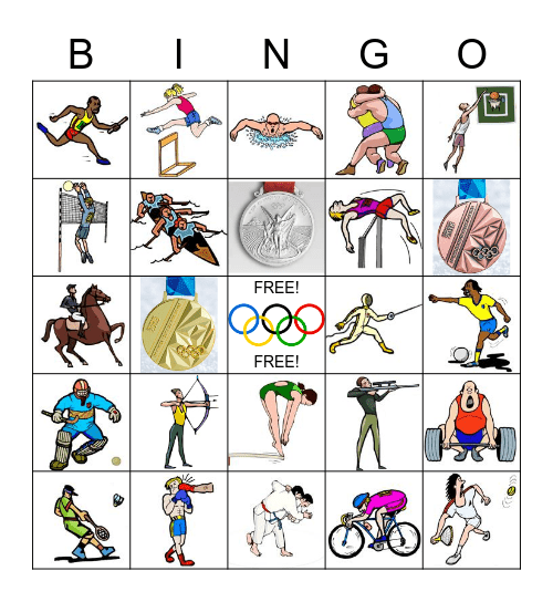 O L Y M P I C S ! ! ! Bingo Card