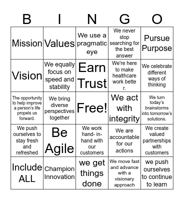 Culture Bingo Card