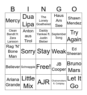 Stayokay Zomer Bingo Card