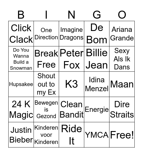 Stayokay Texel Zomer Bingo Card