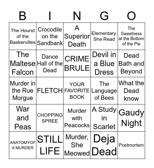 BOOK BINGO Card