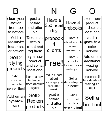 Julie Bingo Card
