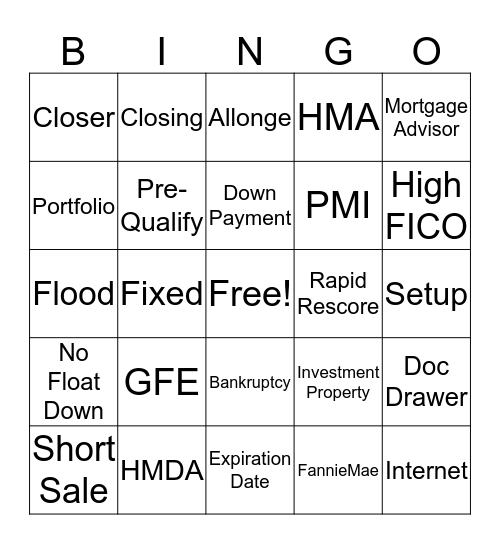 Greenpath Bingo Card