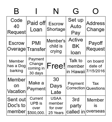 GET TO KNOW YOUR CUSTOMER DAY Bingo Card