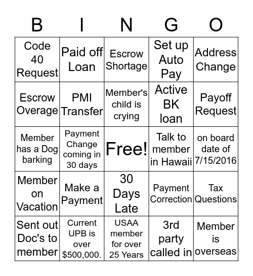 GET TO KNOW YOUR CUSTOMER DAY Bingo Card