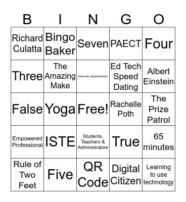 KTI 2017 Administrator Day Bingo Card