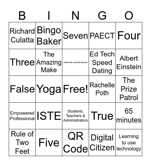 KTI 2017 Administrator Day Bingo Card