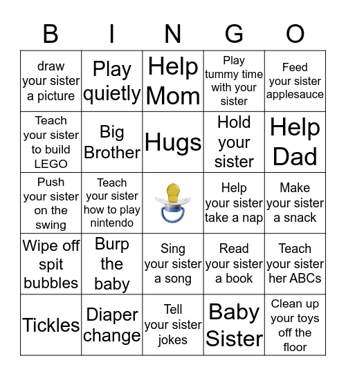 Big Brother Bingo Card