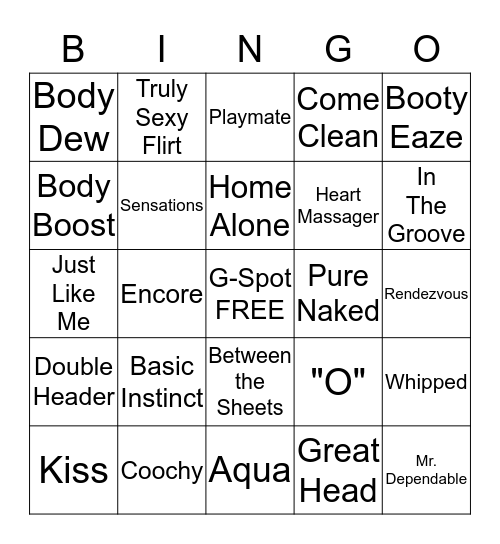 Linda's Pure Romance Bingo  Bingo Card