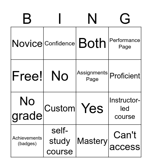 EAQ Next Gen BINGO Card
