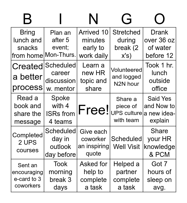 Online Bingo For Teams