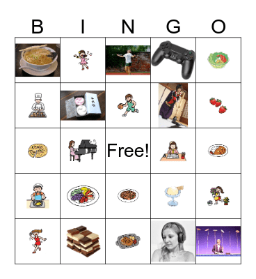 English Camp Bingo! Bingo Card