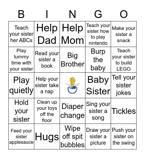 Big Brother Bingo Card