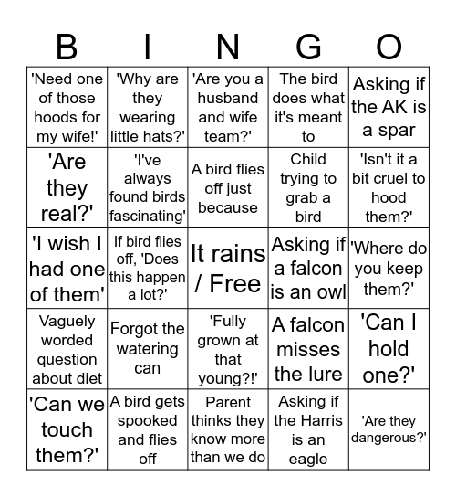 Display Bingo Card