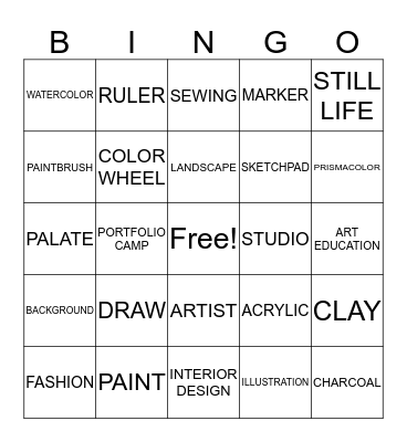 PORTFOLIO CAMP Bingo Card