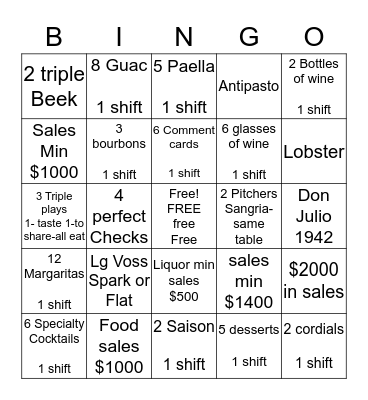 Refuge Bingo Card