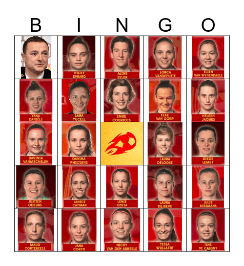 Ken - je - Red FLAME Bingo Card
