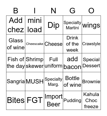 Bingo Card