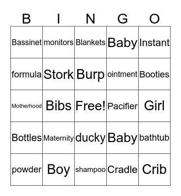 BABY SAMUEL Bingo Card