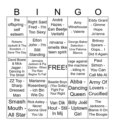 rootz bingo ronde 2 Bingo Card