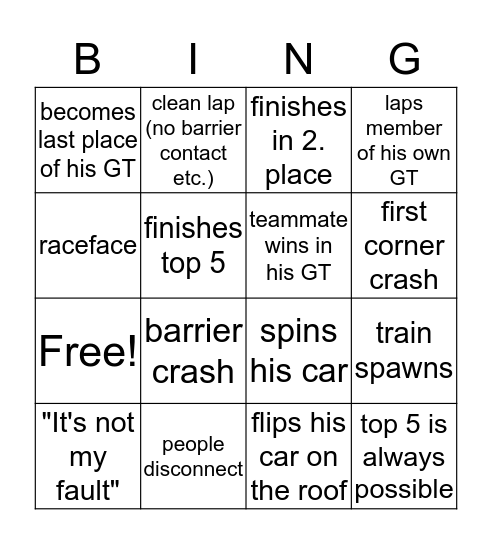 MCEC Bingo Card