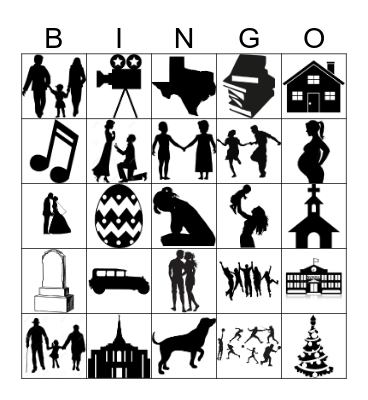 Grandma's Stories Bingo Card