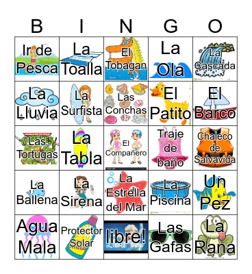 Lotería Bingo Card