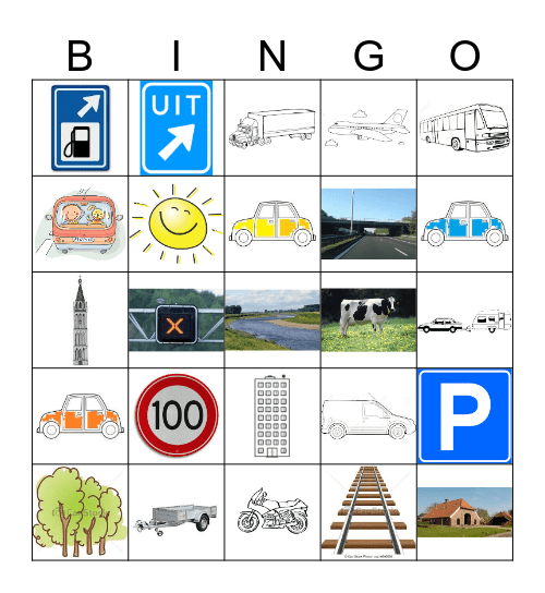Snelweg Bingo 1 Bingo Card