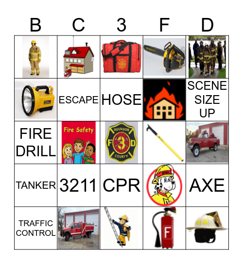 Fire Dept. Bingo Card