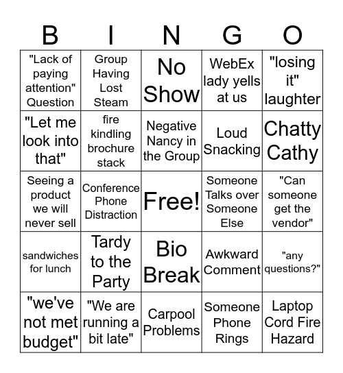 Bi-Monthly Bingo Card