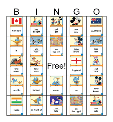 Where Is It? Bingo Card