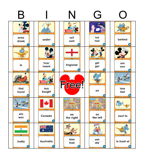 WHERE IS IT? Bingo Card