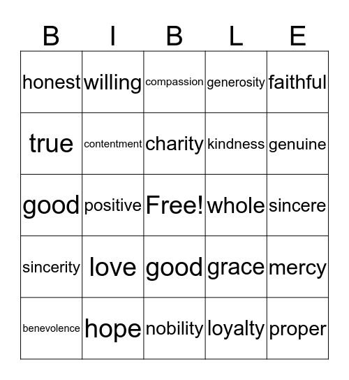 The Proper Links Bingo Card